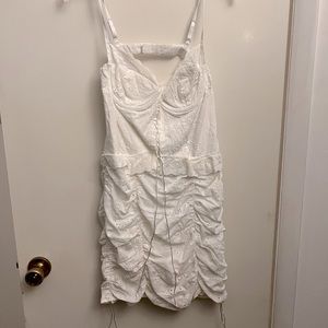 White corset dress never worn